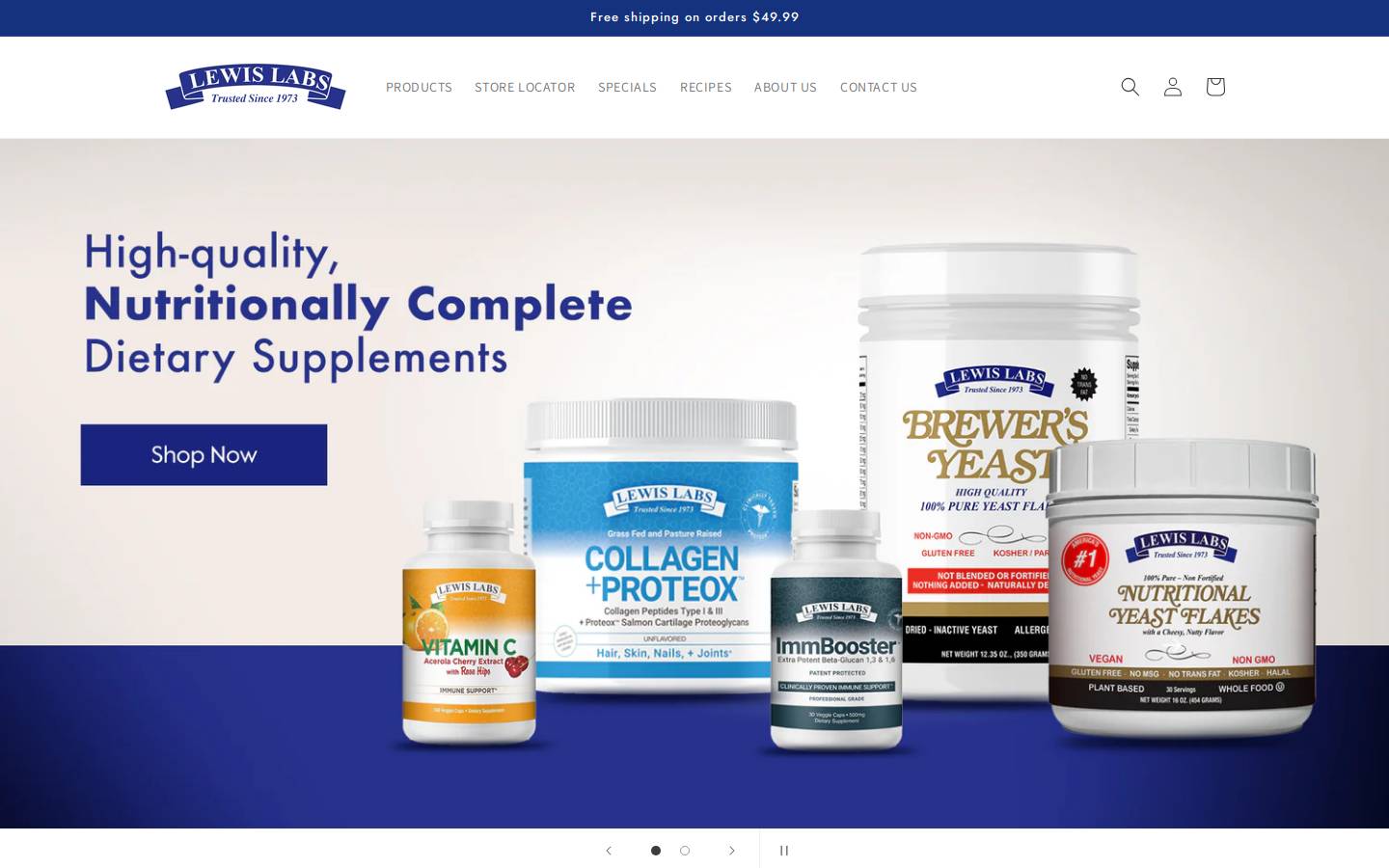 lewislabs.com homepage screenshot