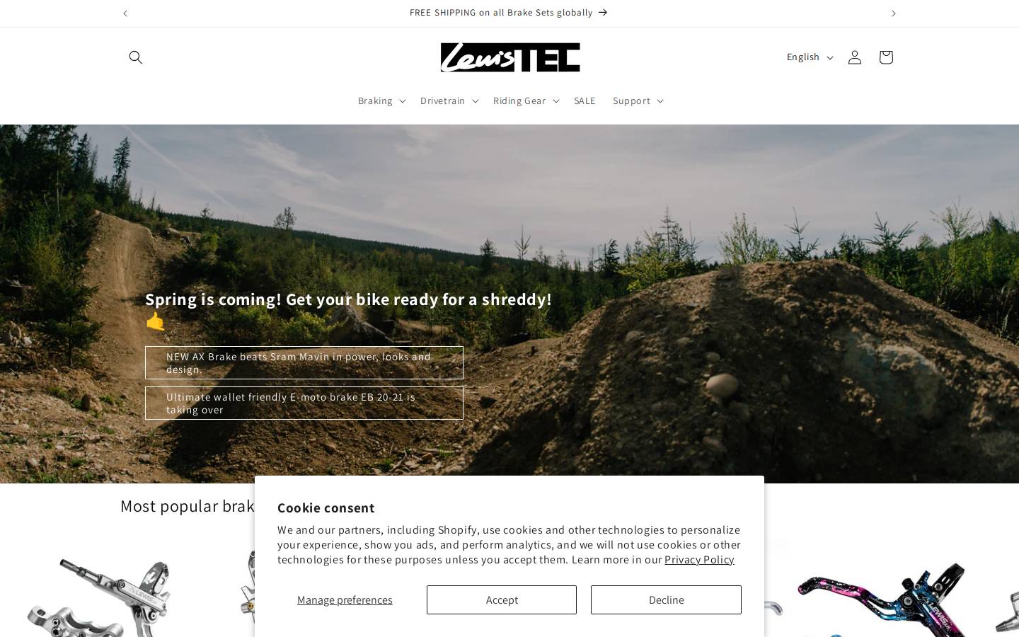 lewistech.store homepage screenshot