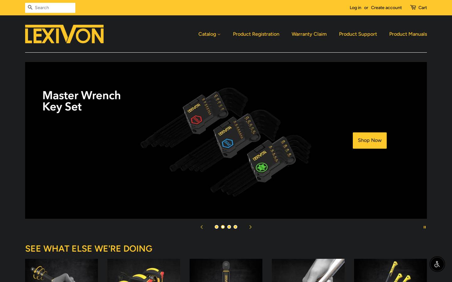 Lexivon homepage screenshot