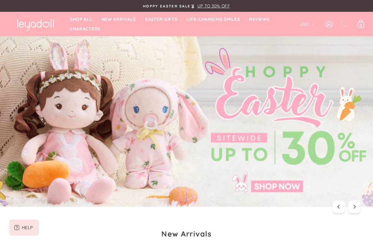 Leyadoll homepage screenshot