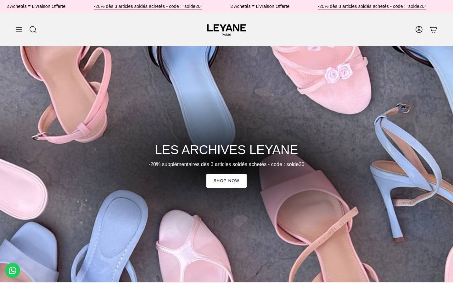 leyane.com homepage screenshot