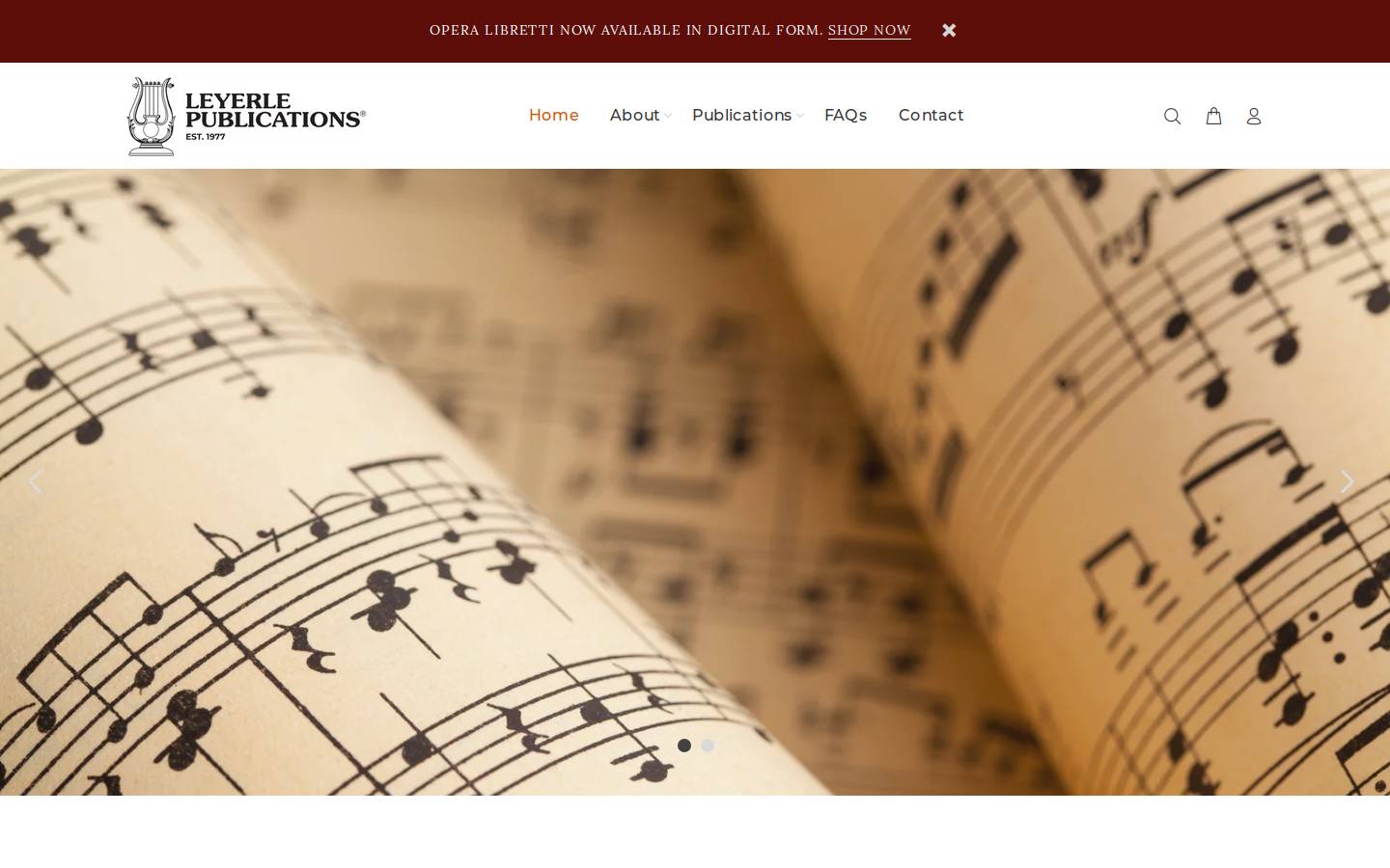 leyerlepublications.com homepage screenshot
