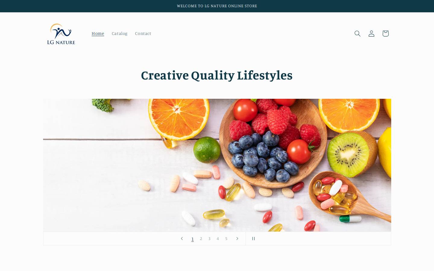lg-nature.com homepage screenshot