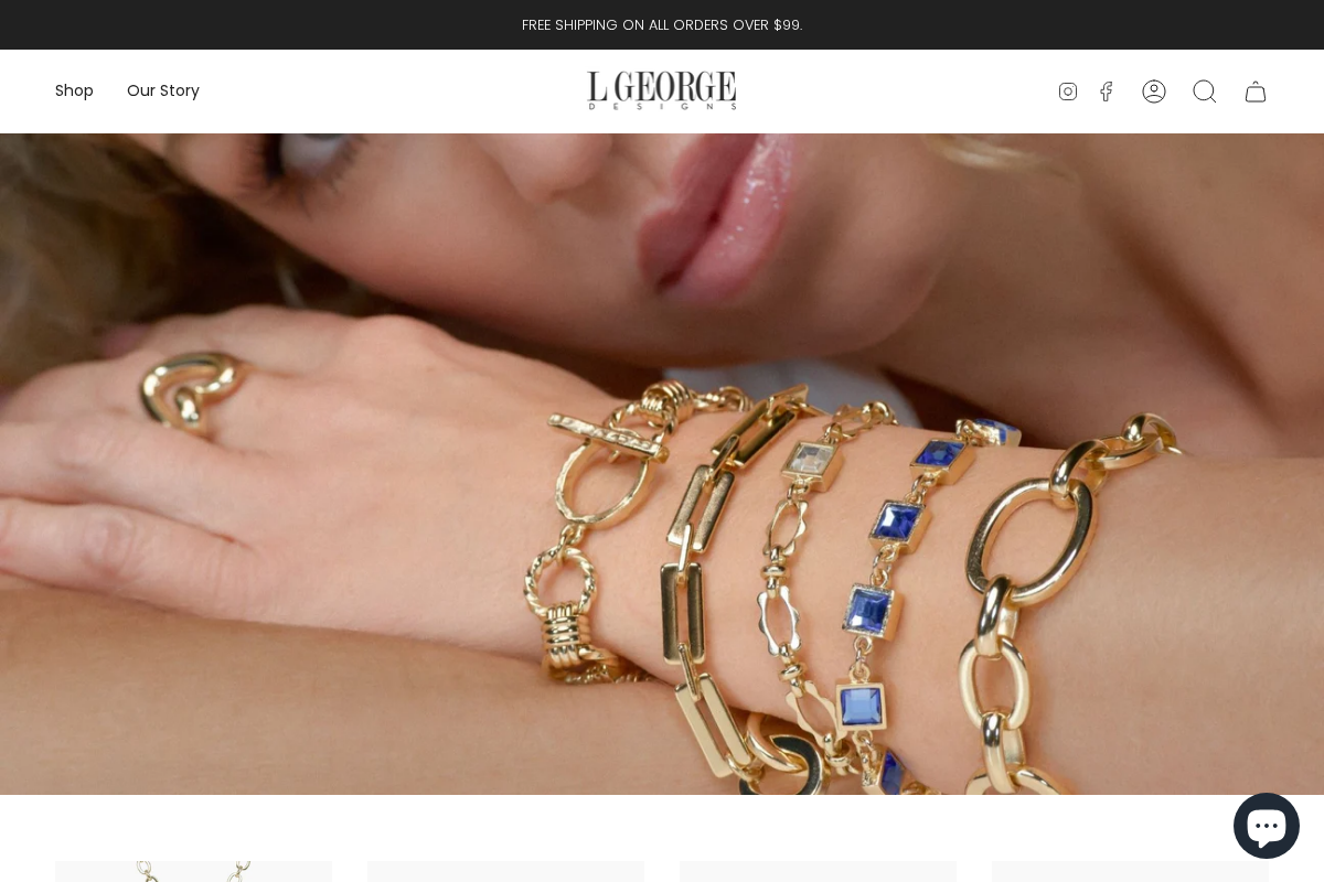 lgeorgedesigns.com homepage screenshot