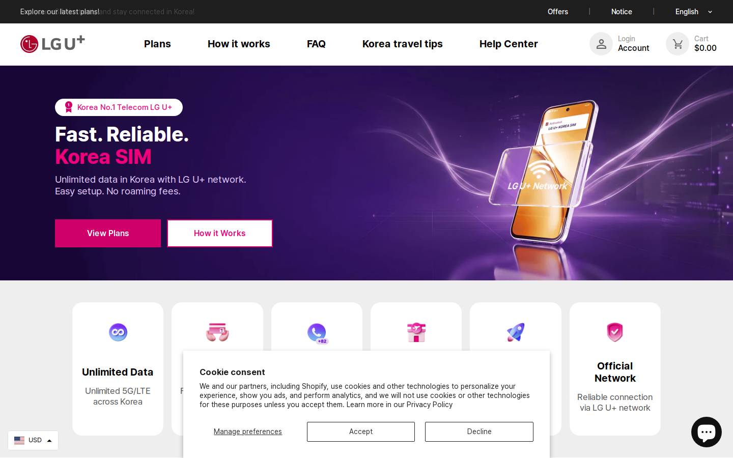 lgesim.com homepage screenshot
