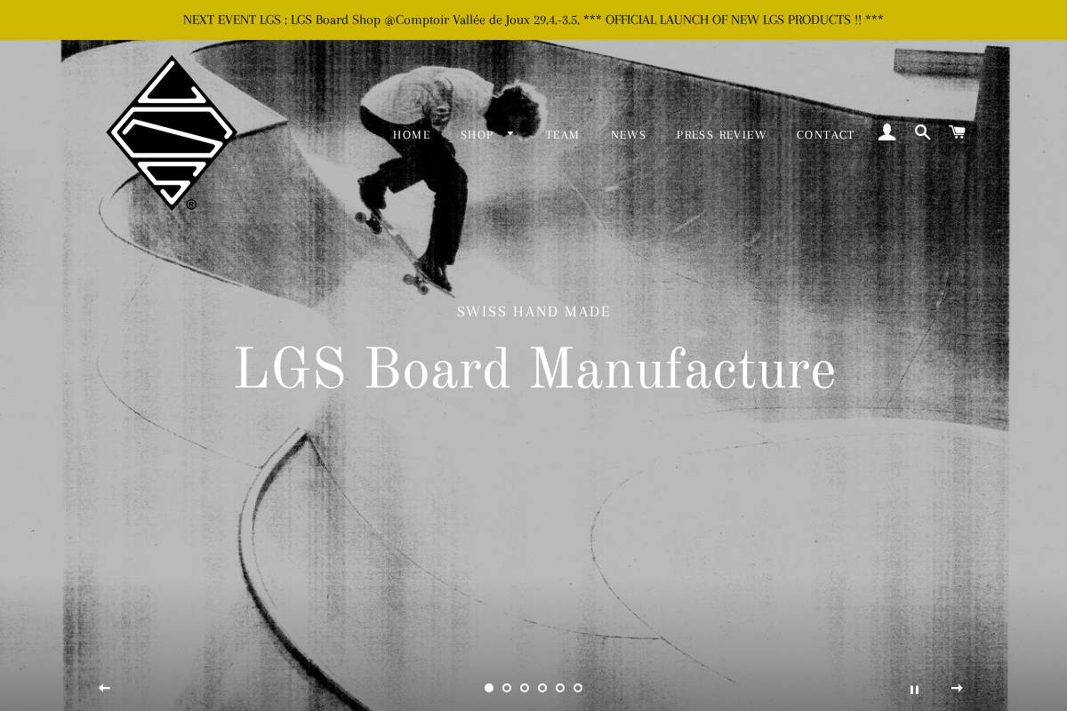 lgs-sk8.ch homepage screenshot