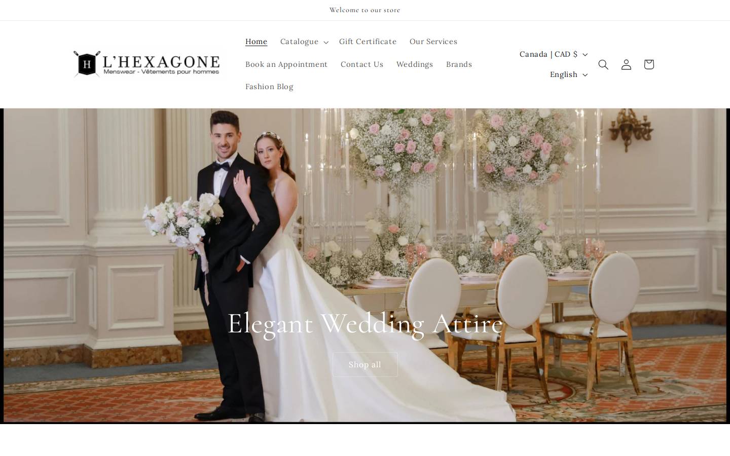 lhexagone.ca homepage screenshot