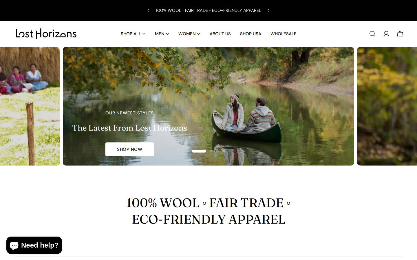 lhknitwear.ca homepage screenshot