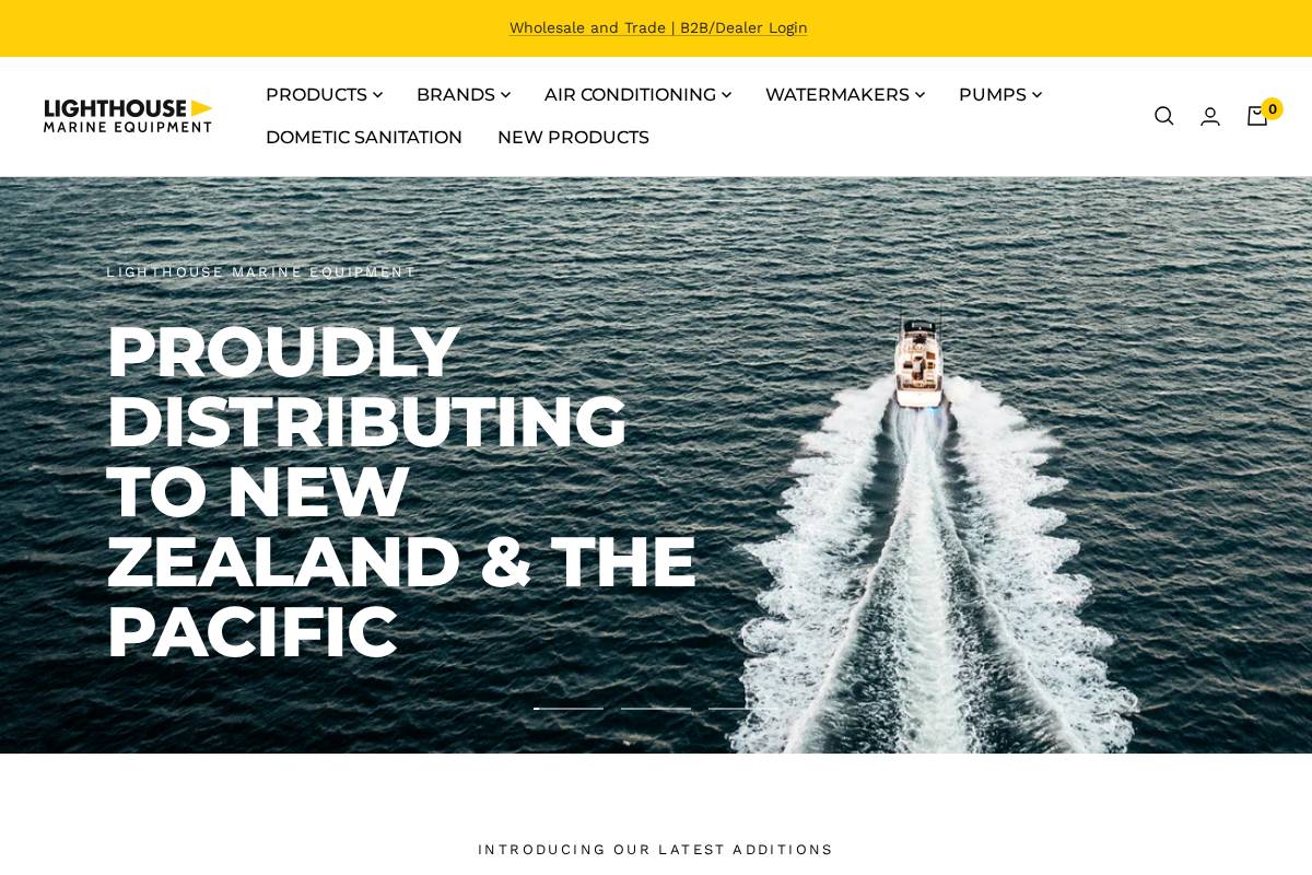 lhmarine.co.nz homepage screenshot