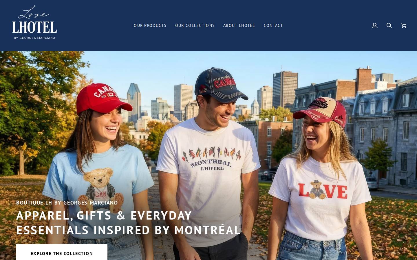 lhotelstore.com homepage screenshot