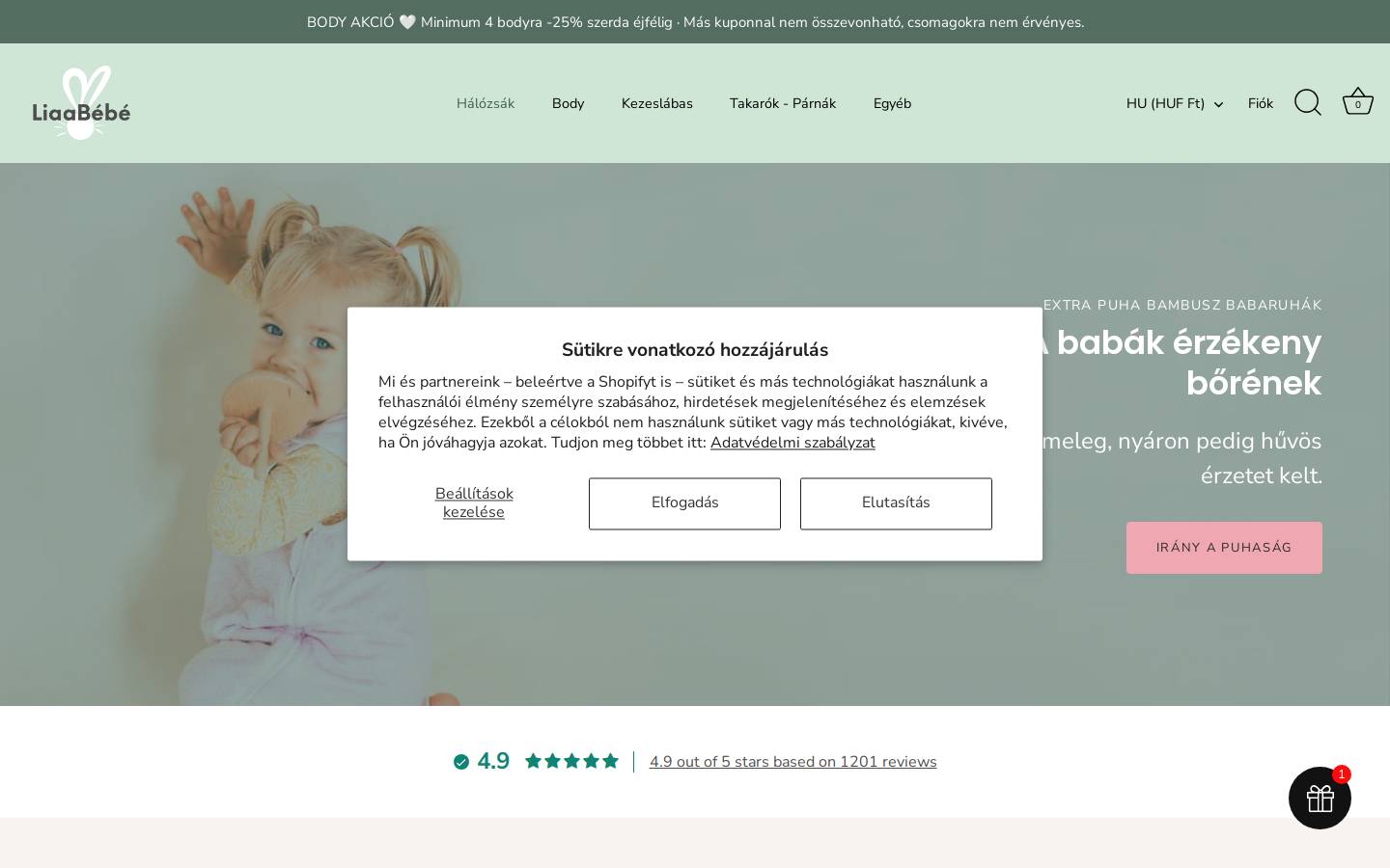 LiaaBébé homepage screenshot