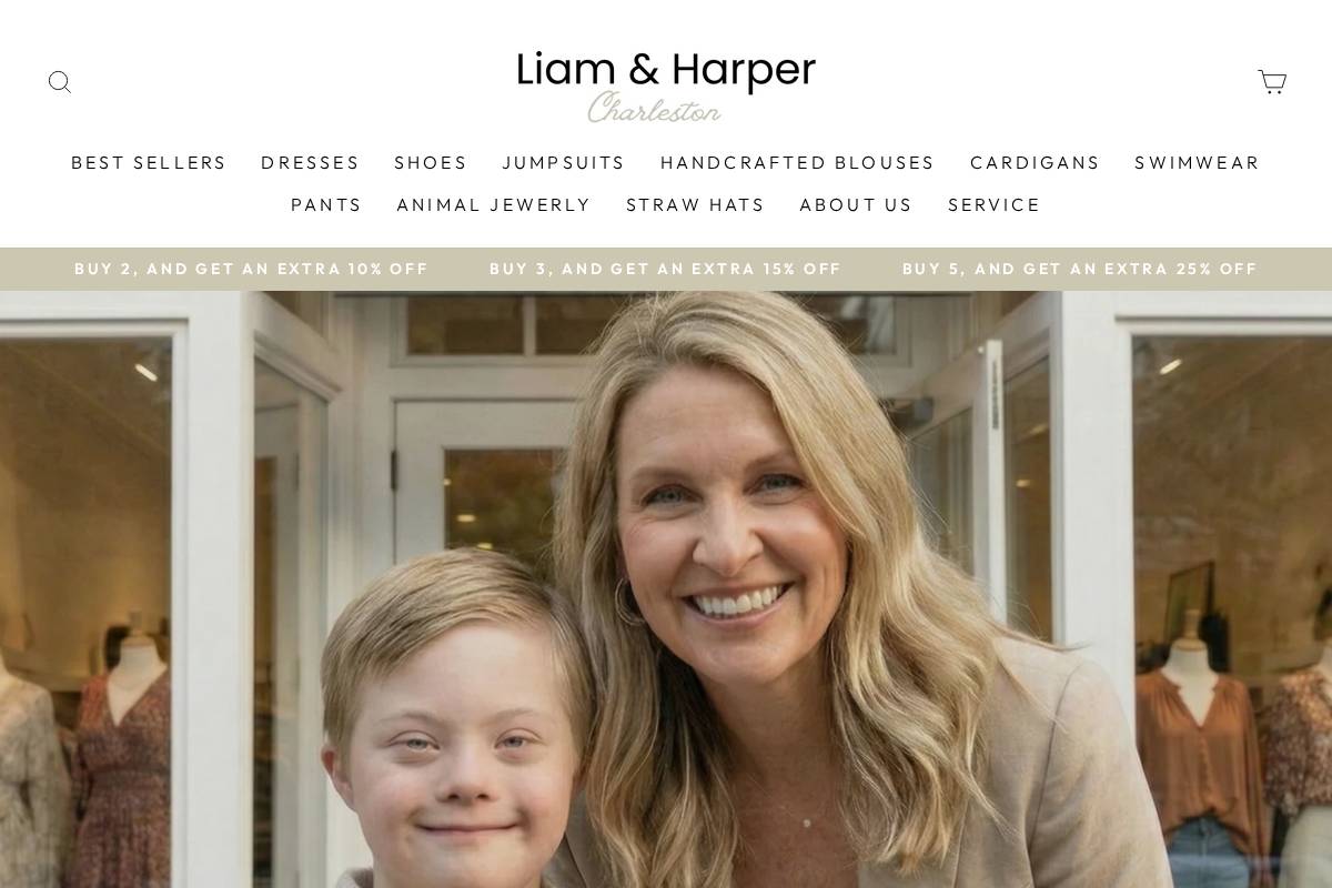 Liamandharpercharleston homepage screenshot