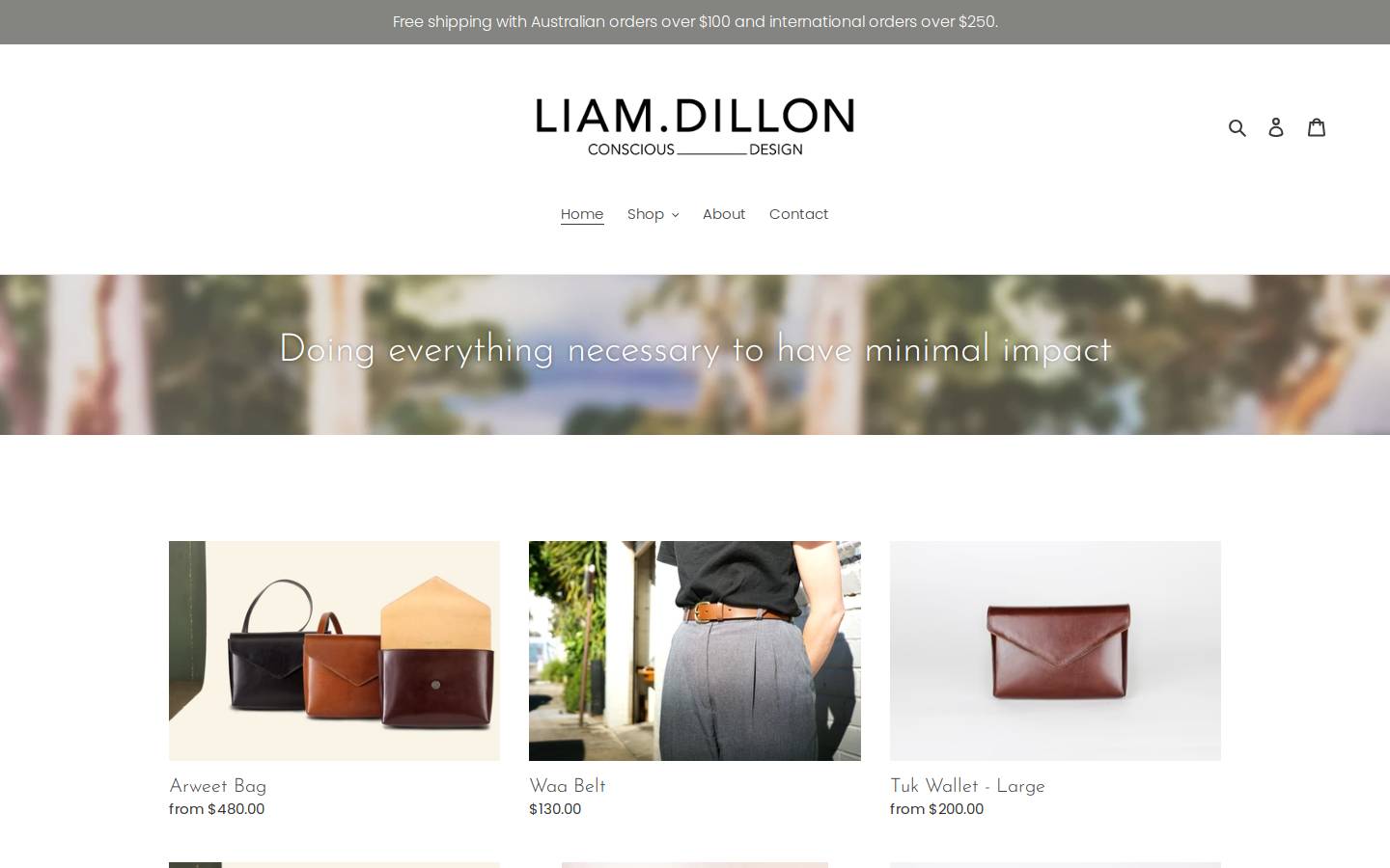 liamdillondesign.com homepage screenshot