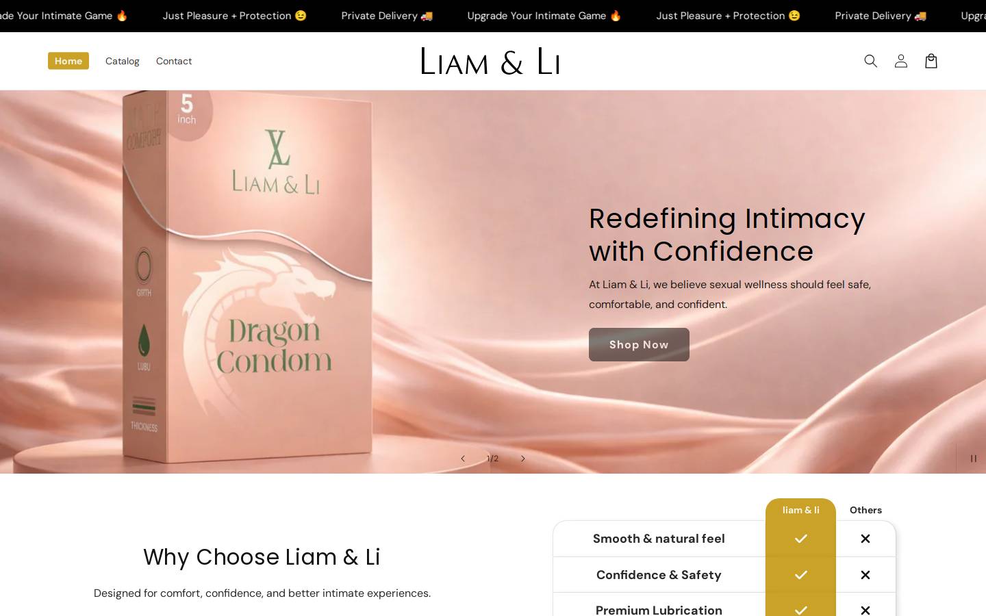 liamli.in homepage screenshot