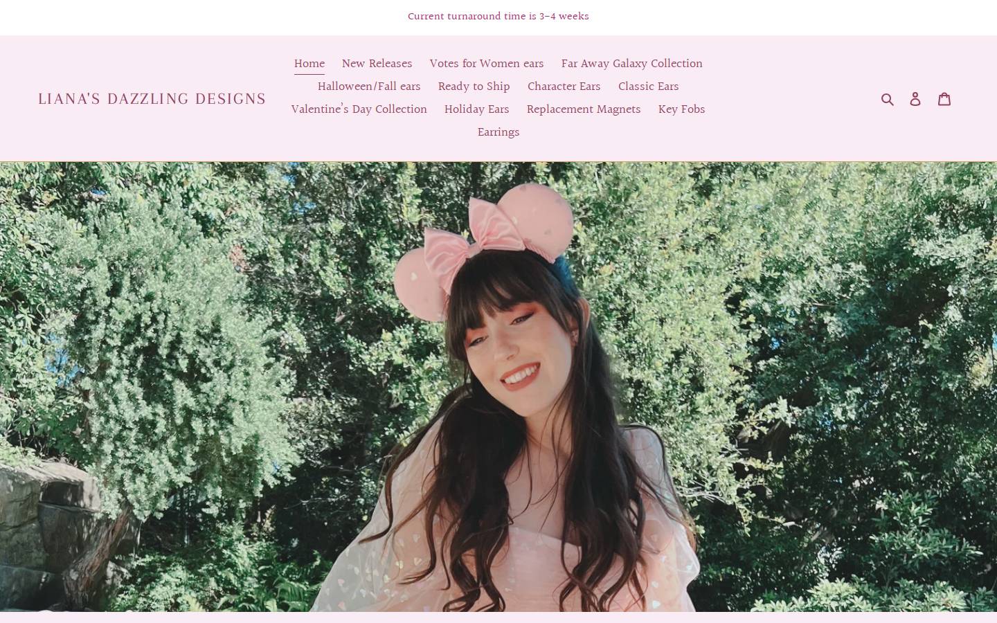 lianasdazzlingdesigns.com homepage screenshot