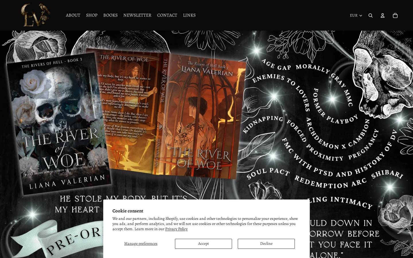 lianavalerian.com homepage screenshot
