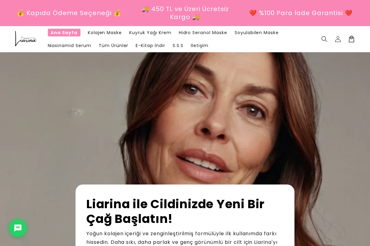 Liarina homepage screenshot