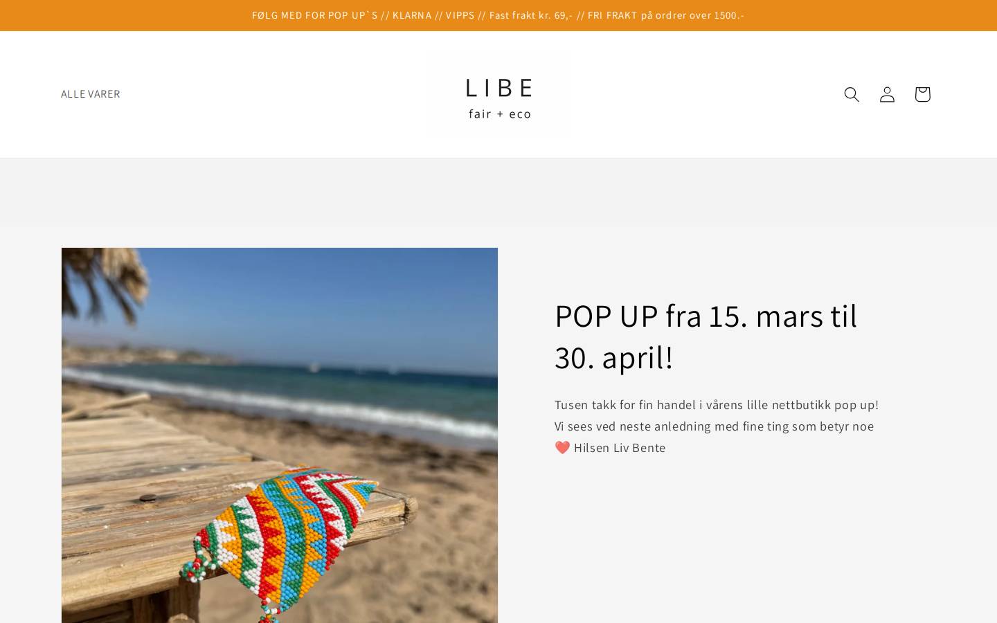 LIBE.NO homepage screenshot