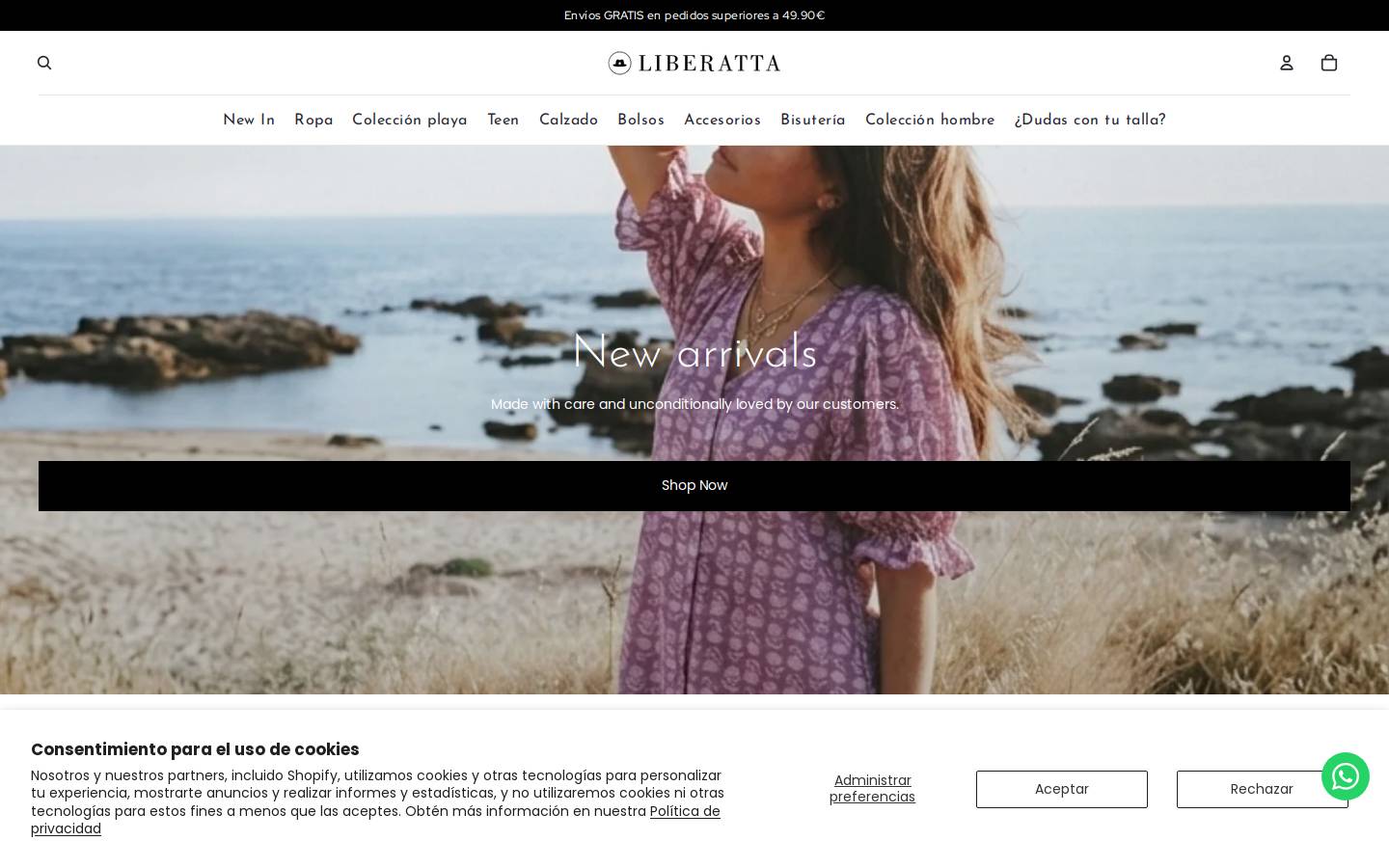 liberatta.es homepage screenshot