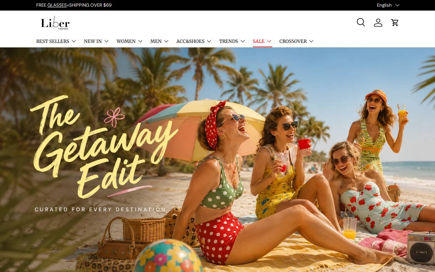 Liberfashion homepage screenshot