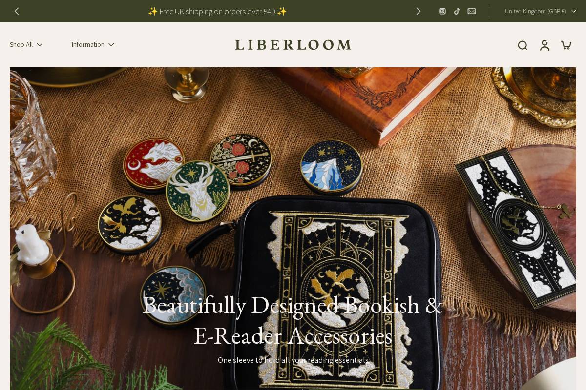 liberloom.com homepage screenshot