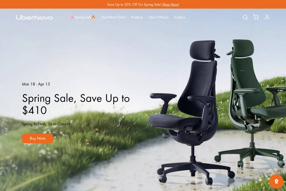 LiberNovo homepage screenshot