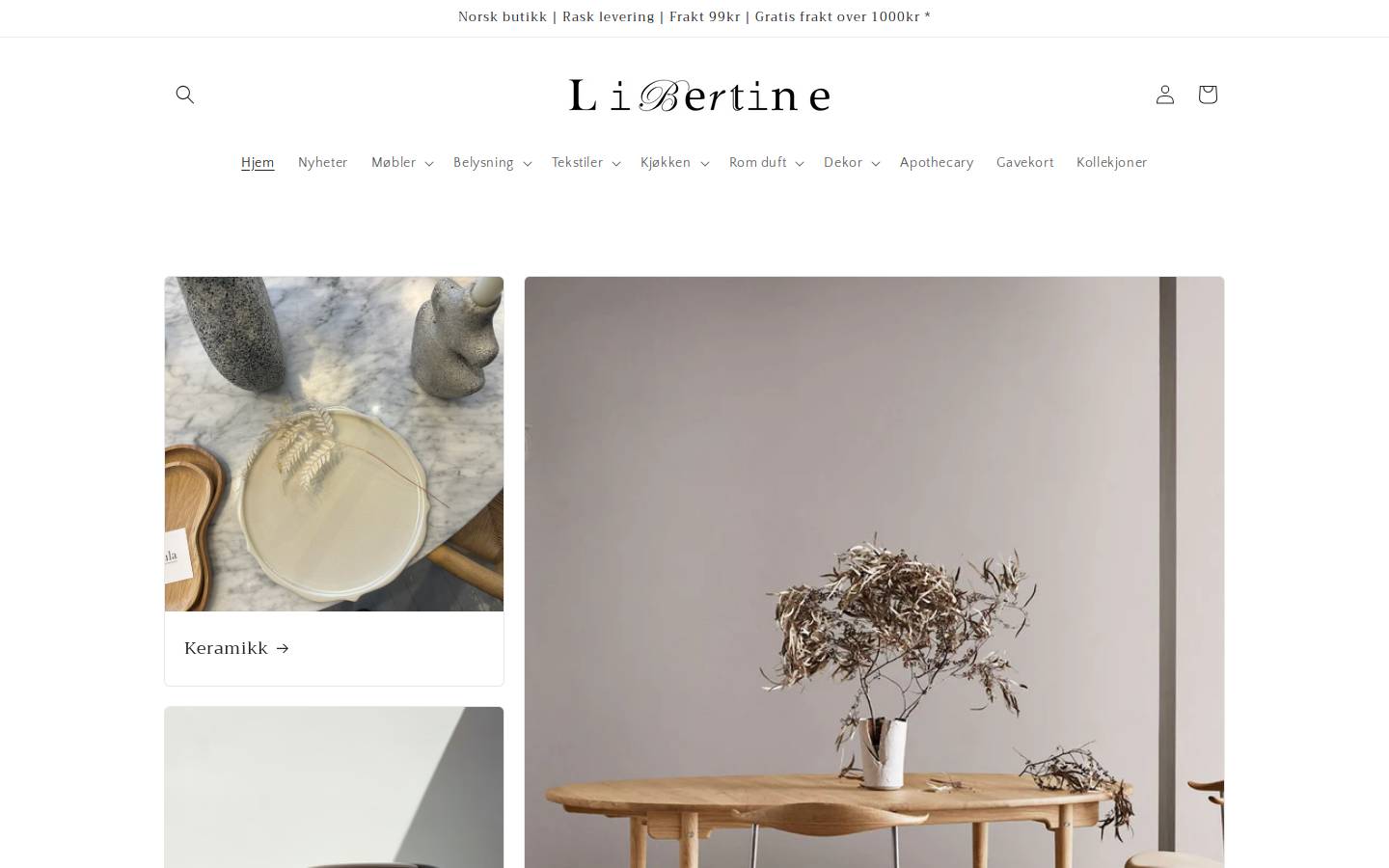 Libertine homepage screenshot