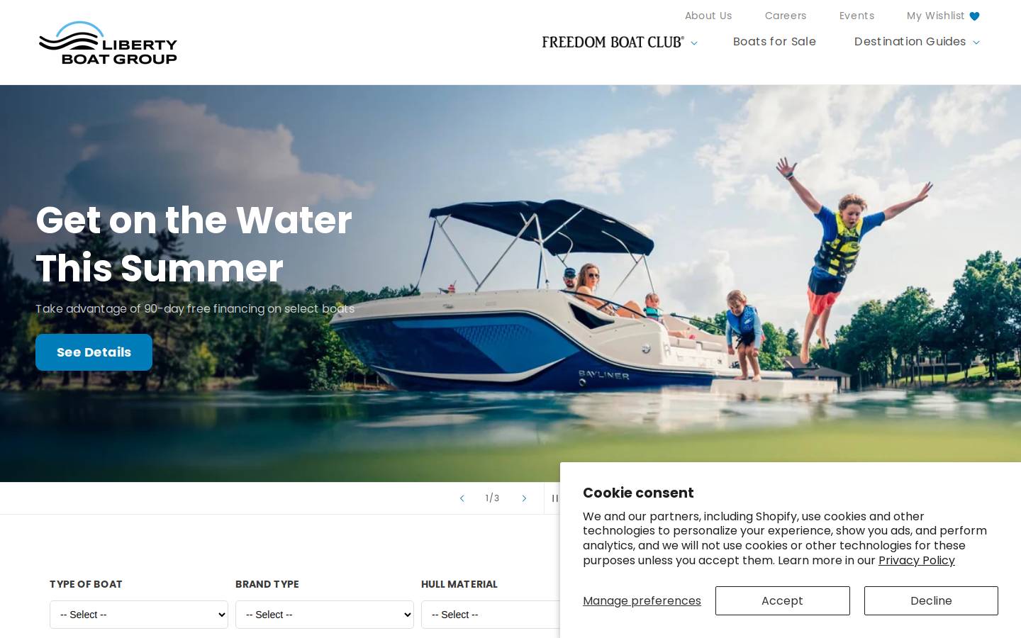 libertyboatgroup.com homepage screenshot