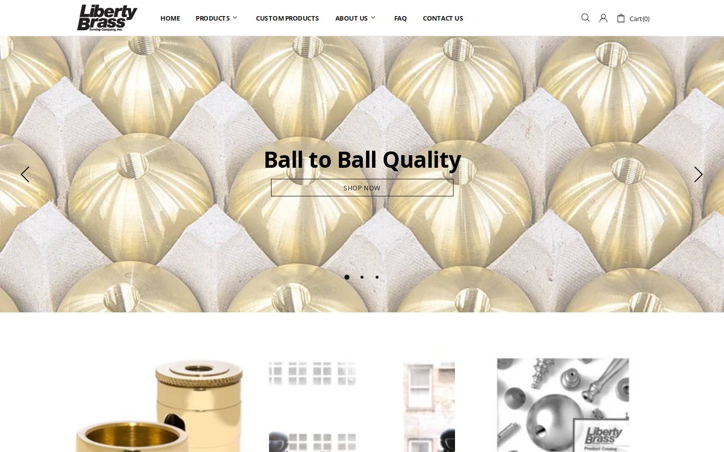 libertybrass.com homepage screenshot