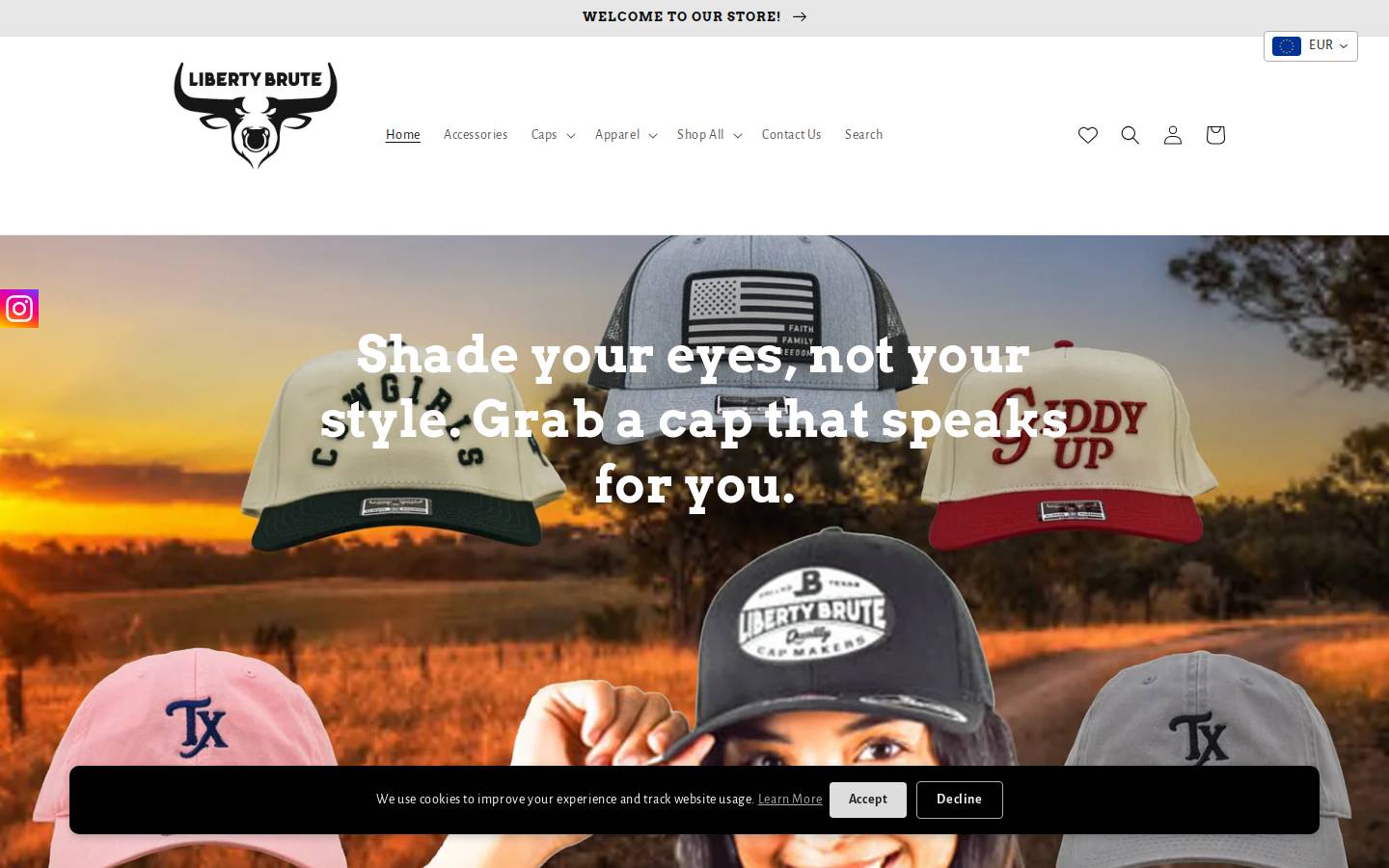 libertybrute.com homepage screenshot