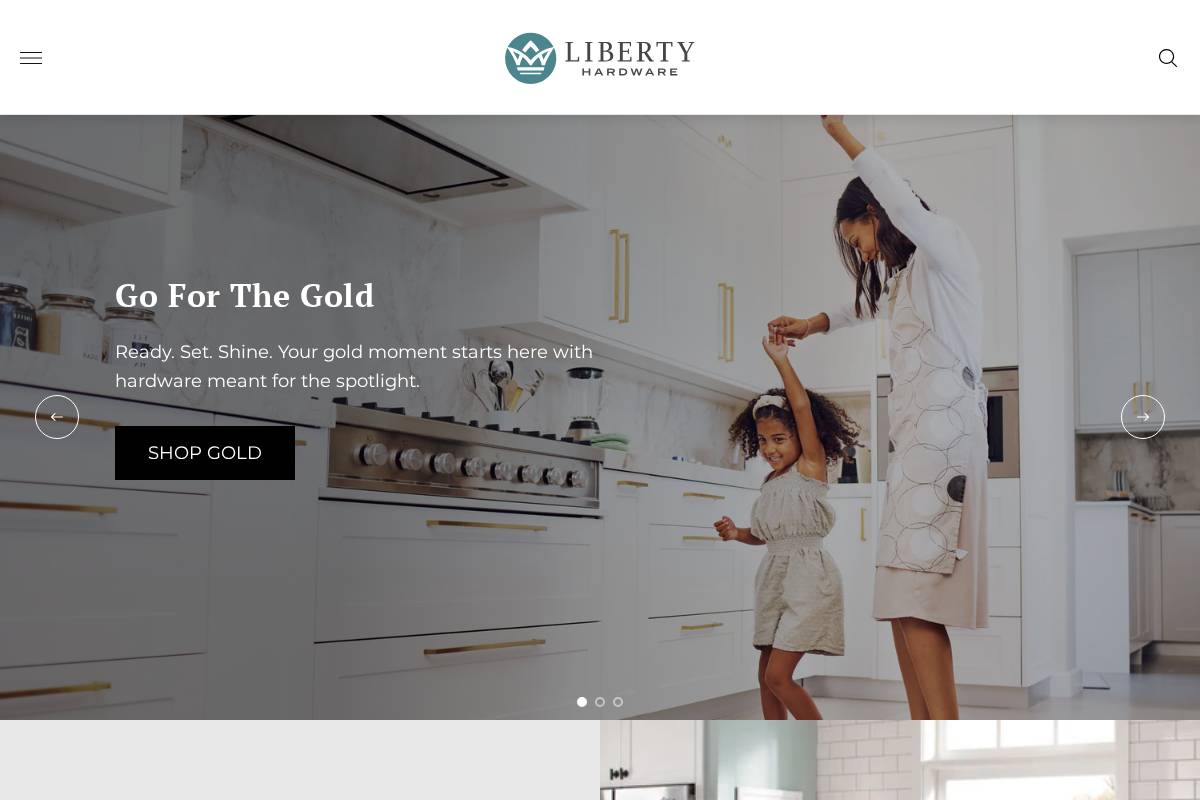 Liberty Hardware homepage screenshot