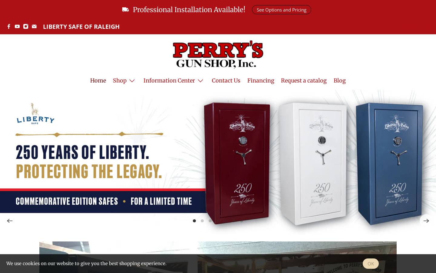 libertysafesnc.com homepage screenshot
