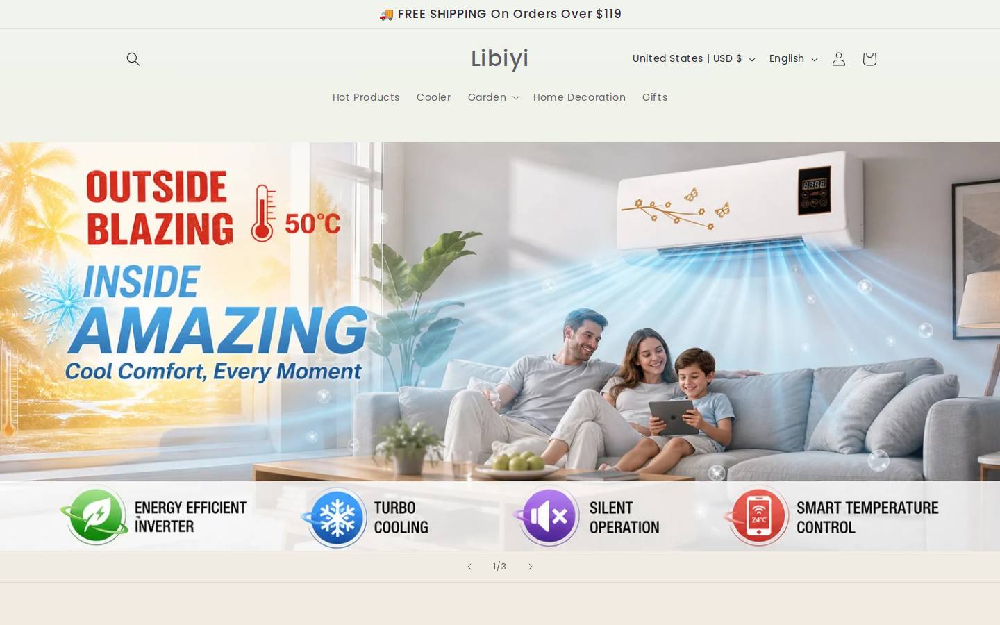 Libiyi homepage screenshot