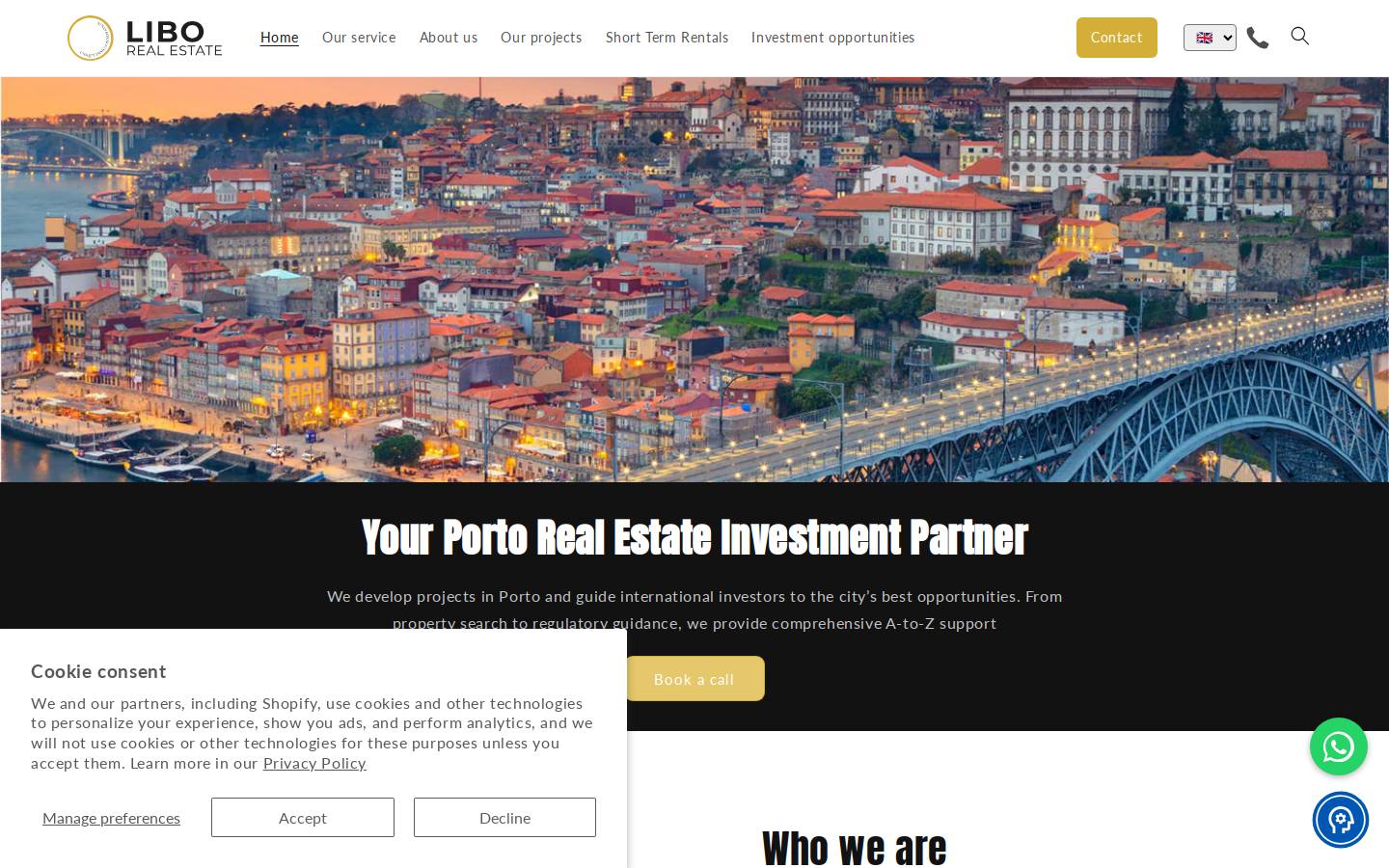 libo-realestates.com homepage screenshot