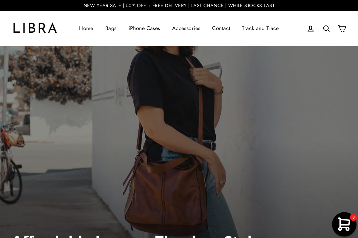 Libracases homepage screenshot