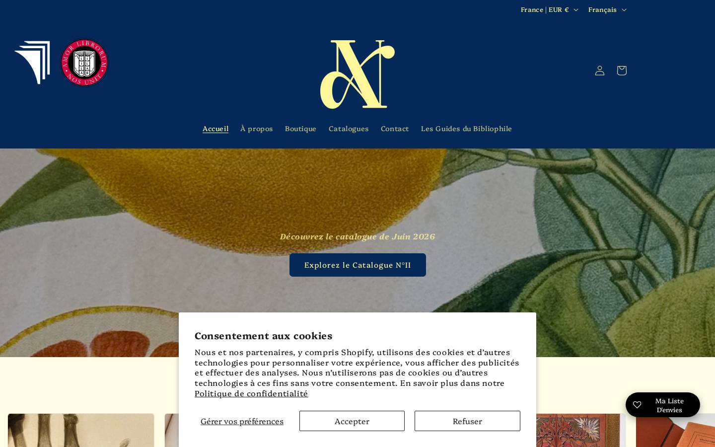 librairie-alexisnoque.fr homepage screenshot