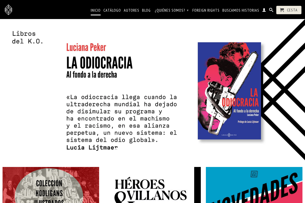 Libros del K.O. homepage screenshot