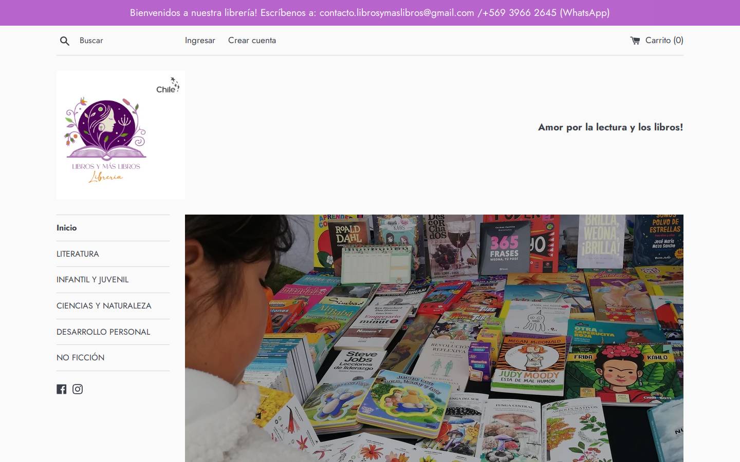 librosymaslibros.cl homepage screenshot