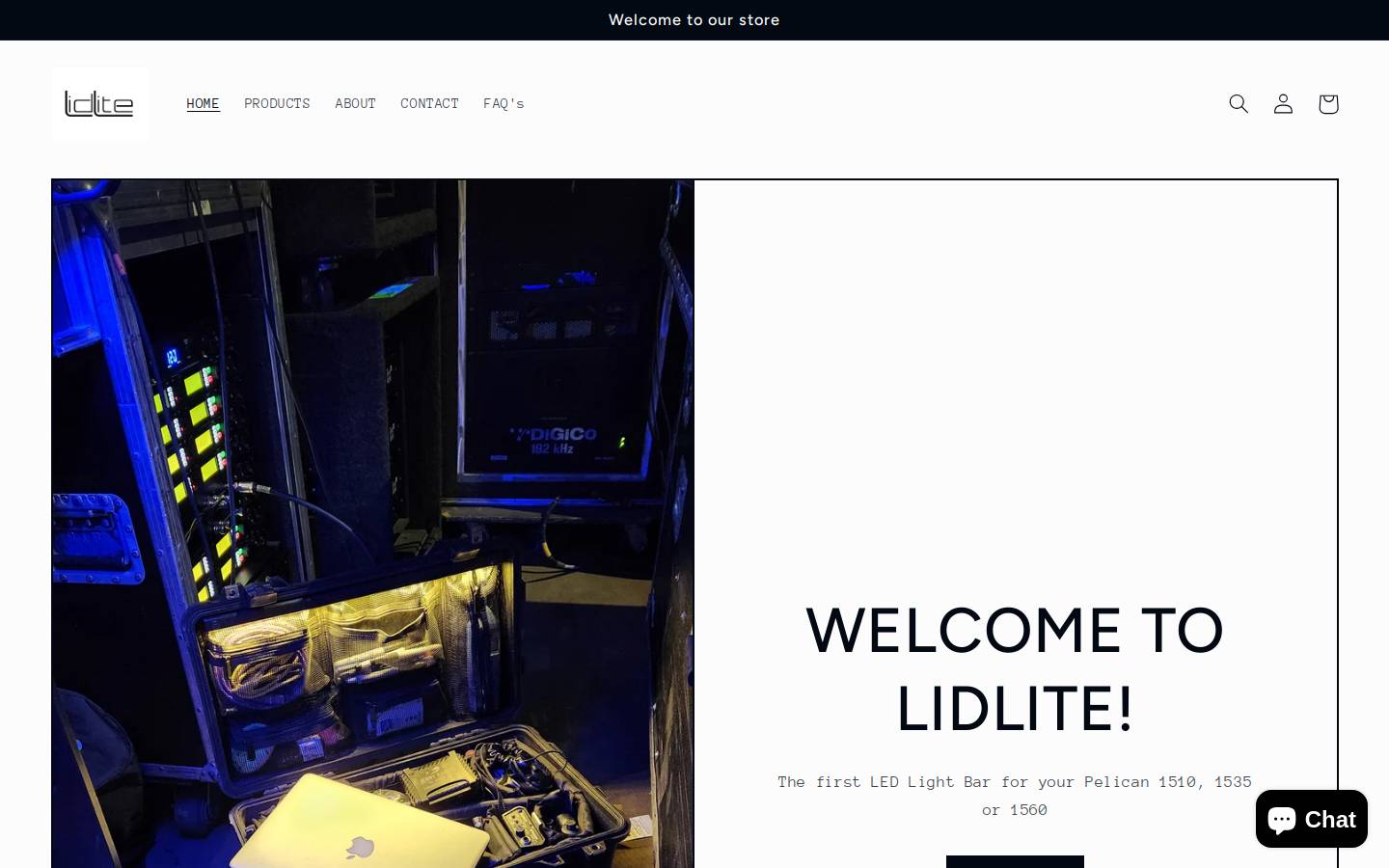 lidlite.co homepage screenshot