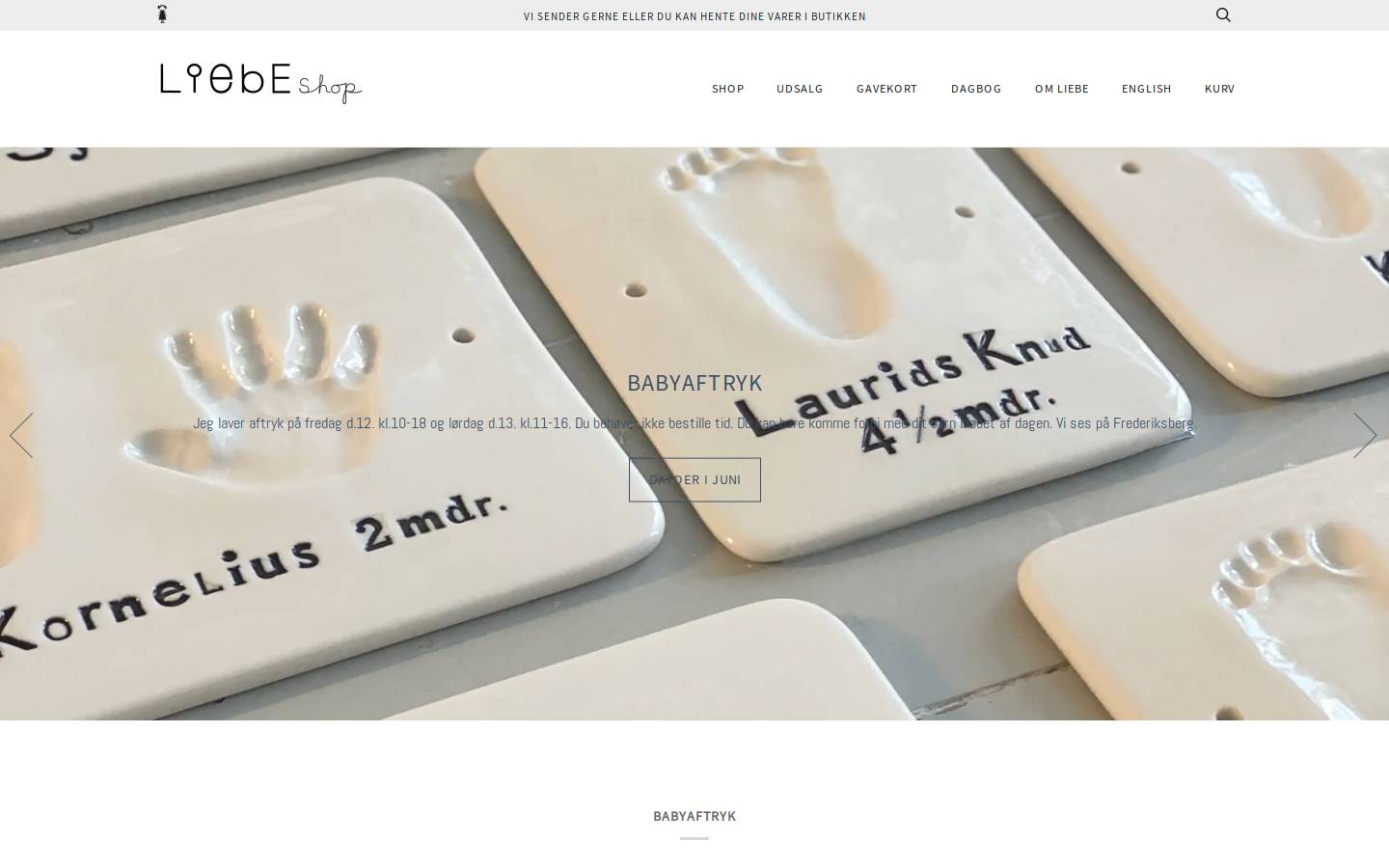 Liebe homepage screenshot