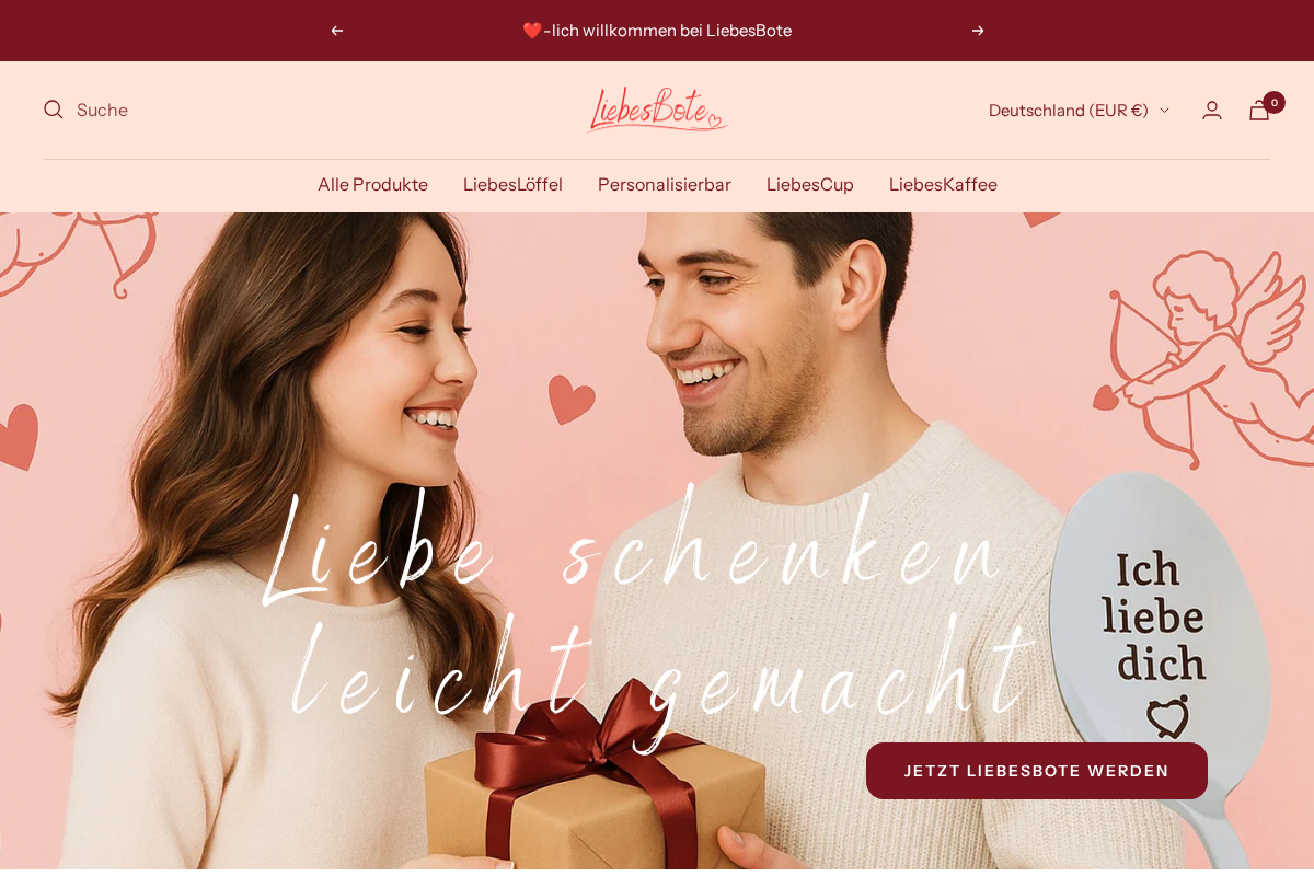 Liebesloffel homepage screenshot