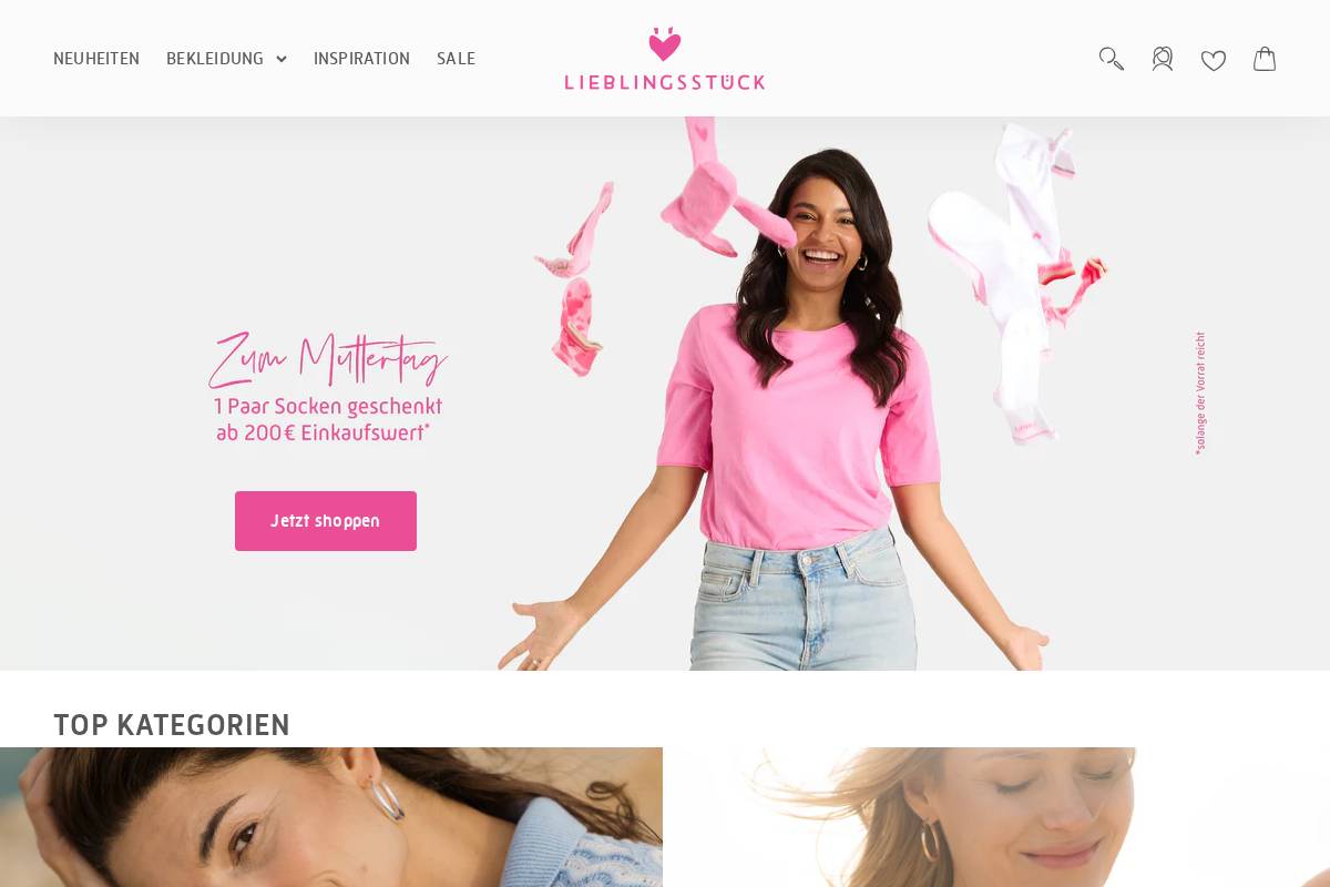 Lieblingsstueck homepage screenshot