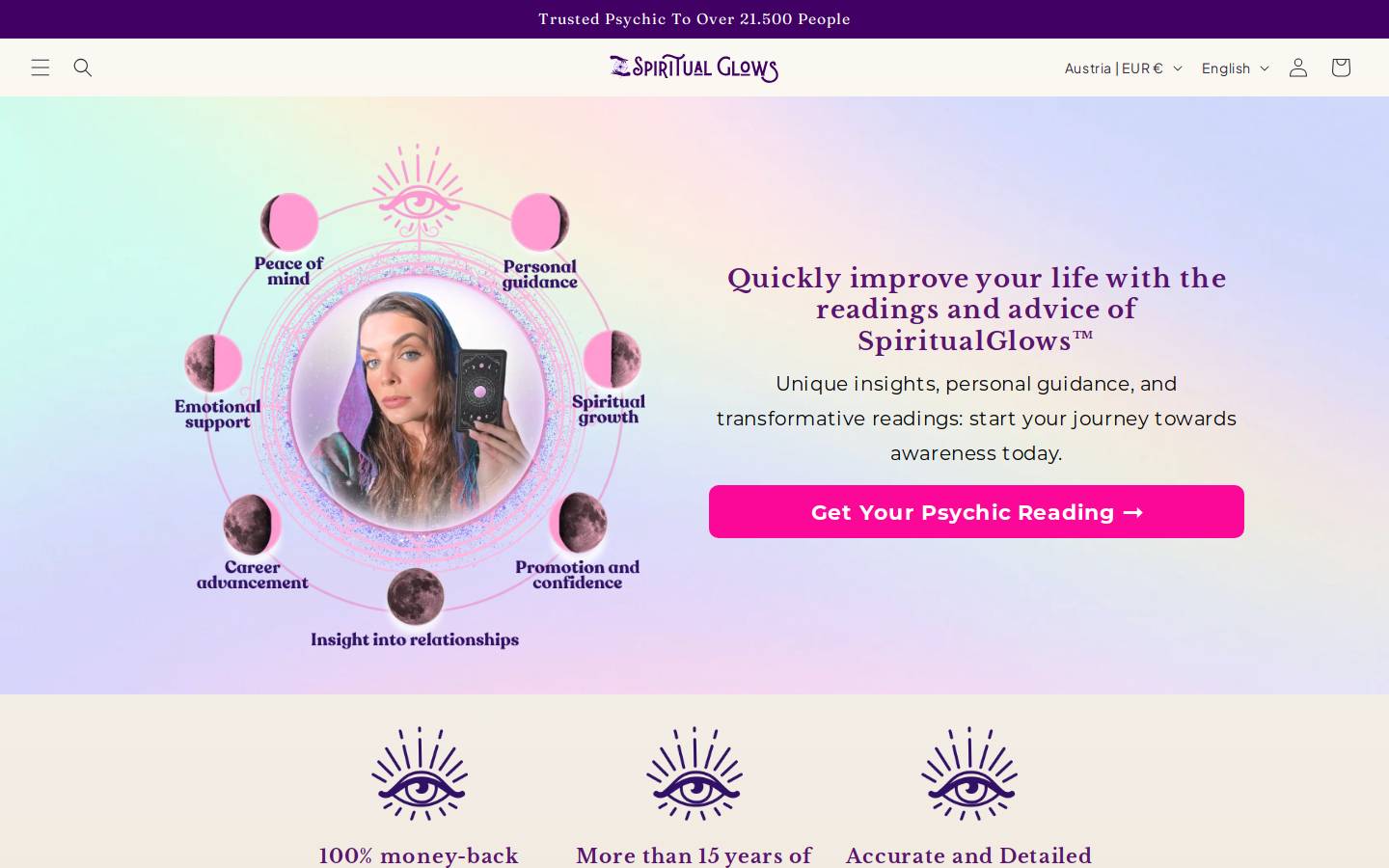 Liefdeszoeker homepage screenshot