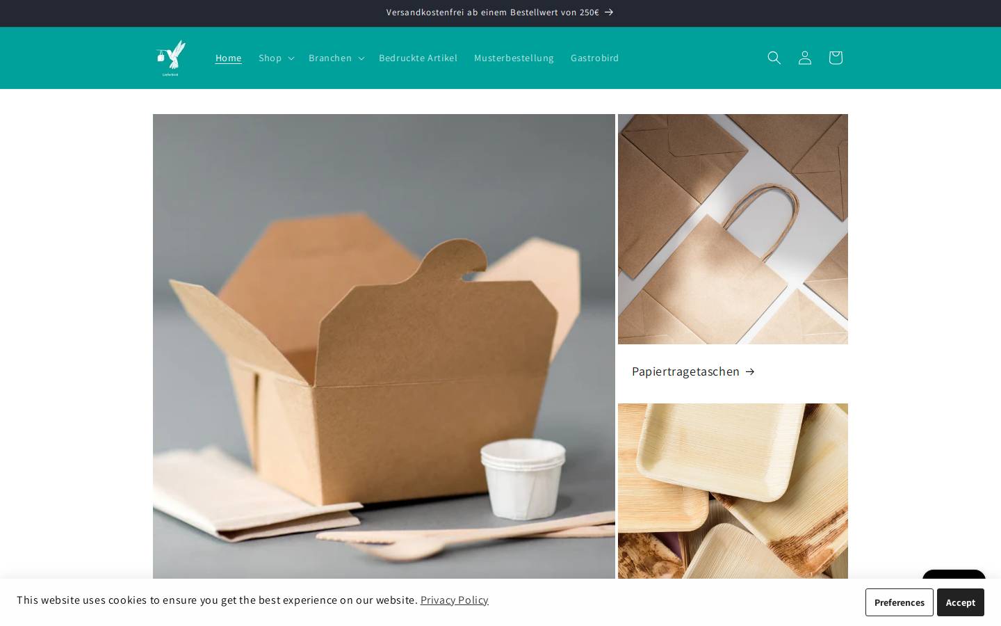 lieferbird.com homepage screenshot