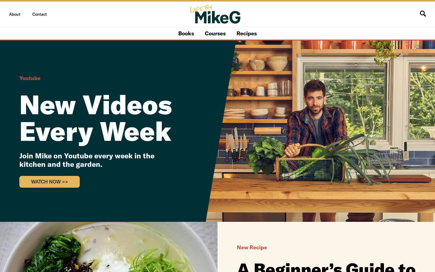 lifebymikeg.com homepage screenshot