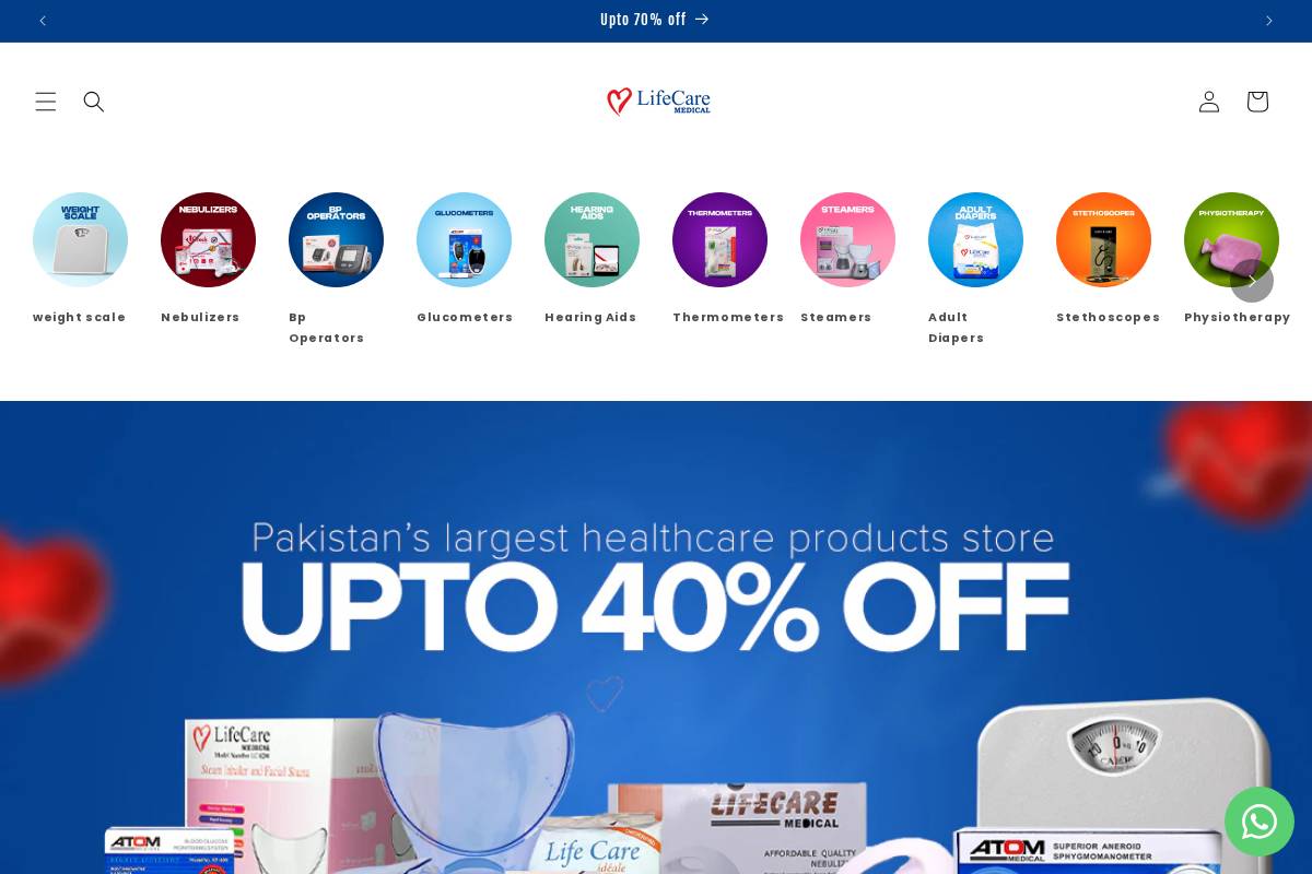 lifecare.com.pk homepage screenshot