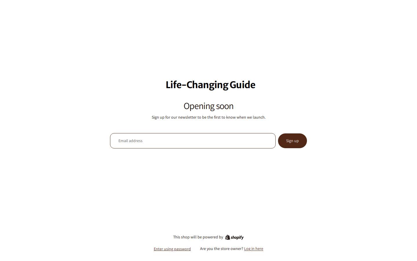 lifechangingguide.com homepage screenshot