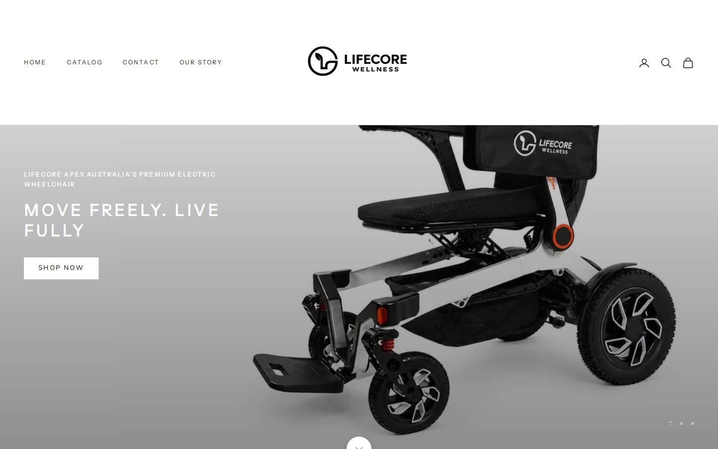 lifecorewellness.com.au homepage screenshot