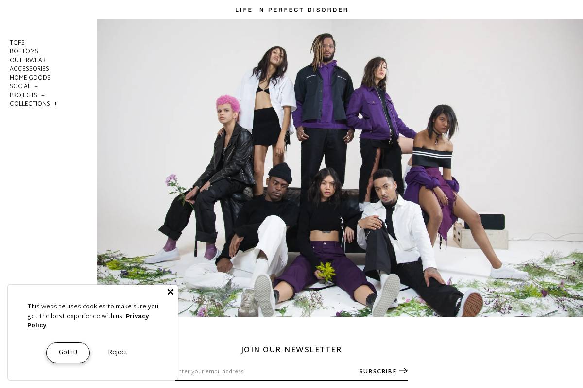 lifeinperfectdisorder.com homepage screenshot