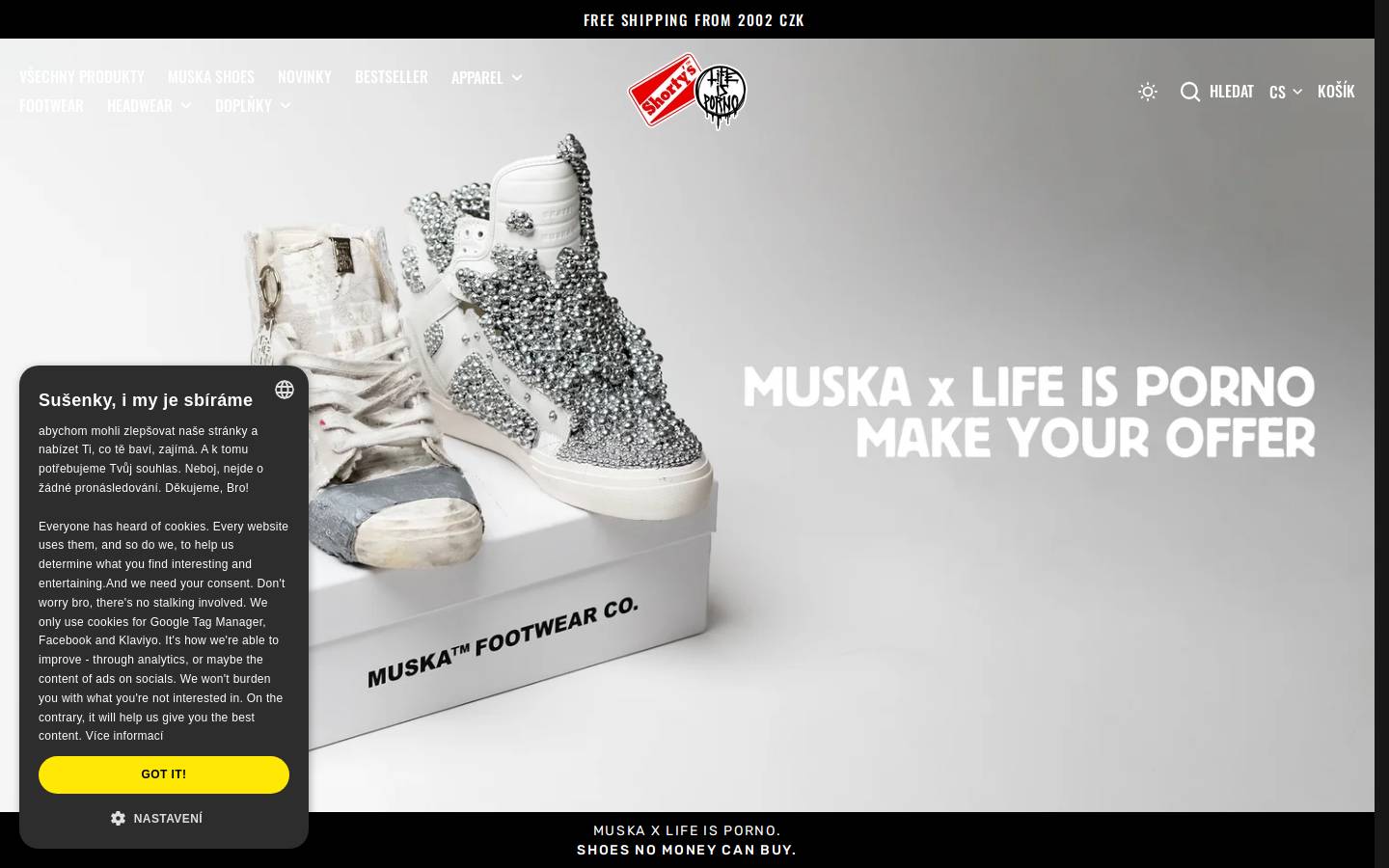 lifeisporno.com homepage screenshot